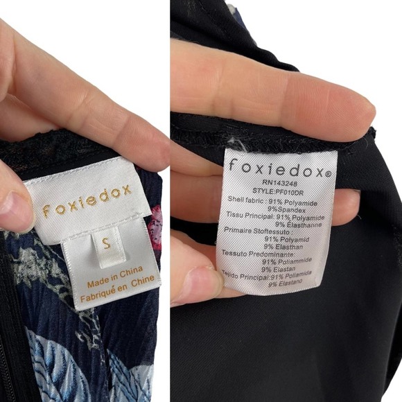 Anthropologie Foxiedox Andora Farfara Floral Lace Mini Dress Sheer Size Small - Picture 12 of 15